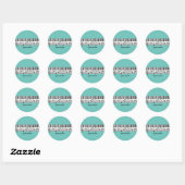 Piano Music Design Ronde Sticker (Vel)