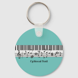Piano Music Design Sleutelhanger