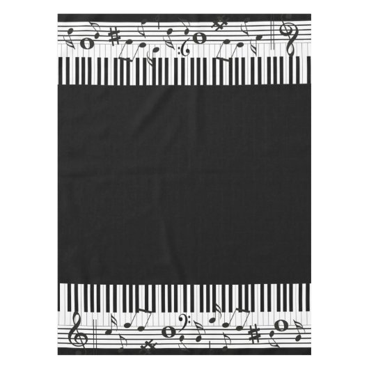 Piano Music Design Tablecloth Tafelkleed (Voorkant)