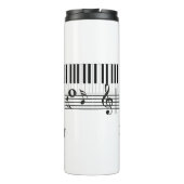 Piano Music Design Thermal Tumbler Thermosbeker (Achterkant)
