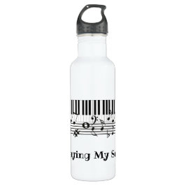 Piano Music Design Water Bottle Waterfles