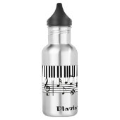 Piano Music Design Water Bottle Waterfles (Links)