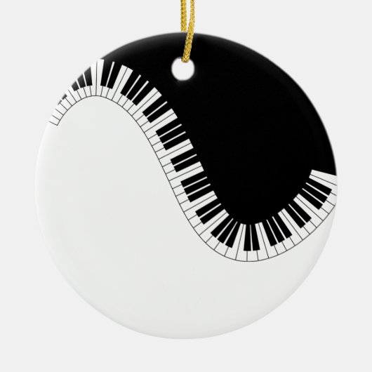 PIANO MUSIC KERAMISCH ORNAMENT (Voorkant)