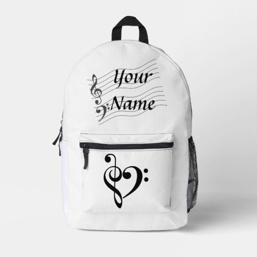 Piano Music Love - backpack Bedrukte Rugzak (Voorkant)