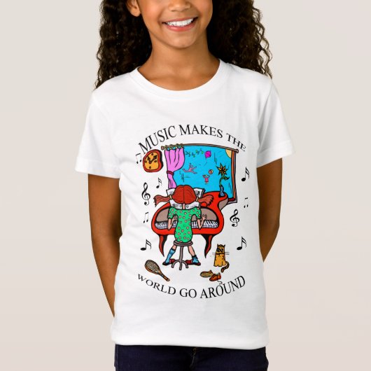 Piano Music maakt het T-shirt van de wereld voor m (Voorkant)