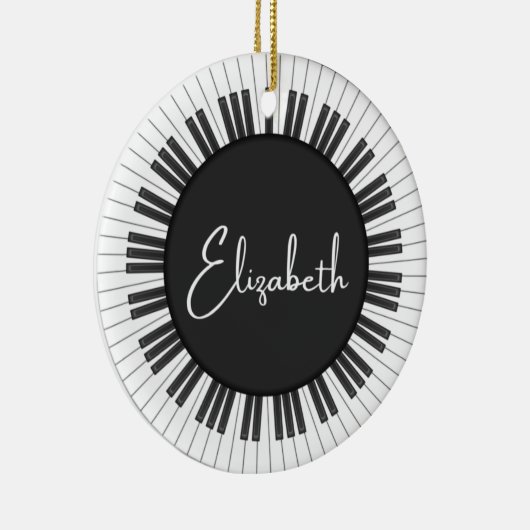 Piano Music Ornament (Rechts)