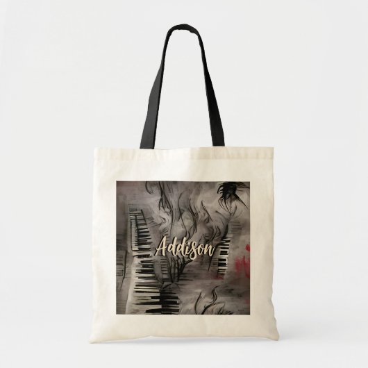 Piano Music Persoonlijke Canvas tas (Voorkant)