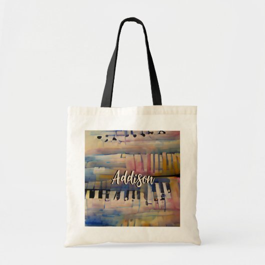 Piano Music Persoonlijke Canvas tas (Voorkant)