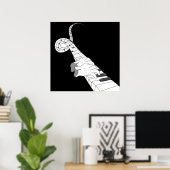 Piano Music Poster (Thuiskantoor)