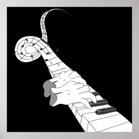 Piano Music Poster (Voorkant)