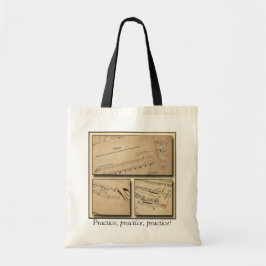 Piano Music Practice Canvas tas