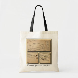 Piano Music Practice Canvas tas