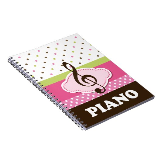Piano Music Practice Notebook Journal Notitieboek (Rechterzijde)
