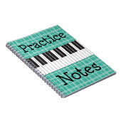 Piano Music Practice Notes Notitieboek (Rechterzijde)