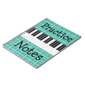 Piano Music Practice Notes Notitieboek (Linkerzijde)