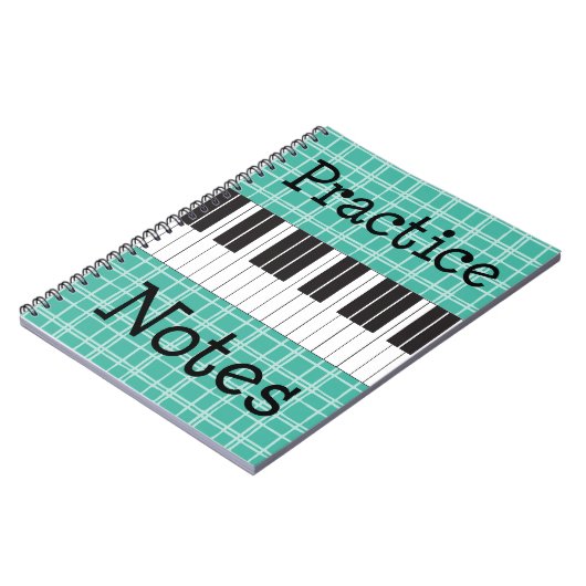 Piano Music Practice Notes Notitieboek (Linkerzijde)