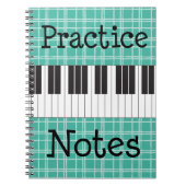 Piano Music Practice Notes Notitieboek (Voorkant)