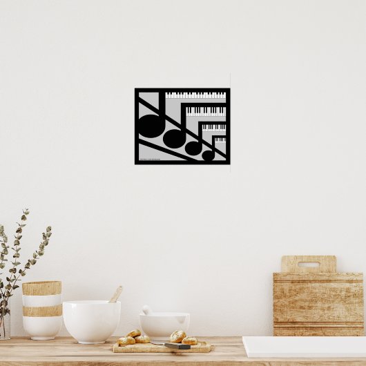 Piano Music Print (Keuken)