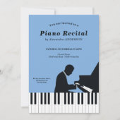 Piano Music Recital Invitation Kaart (Voorkant)