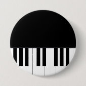 PIANO MUSIC RONDE BUTTON 7,6 CM (Voorkant)