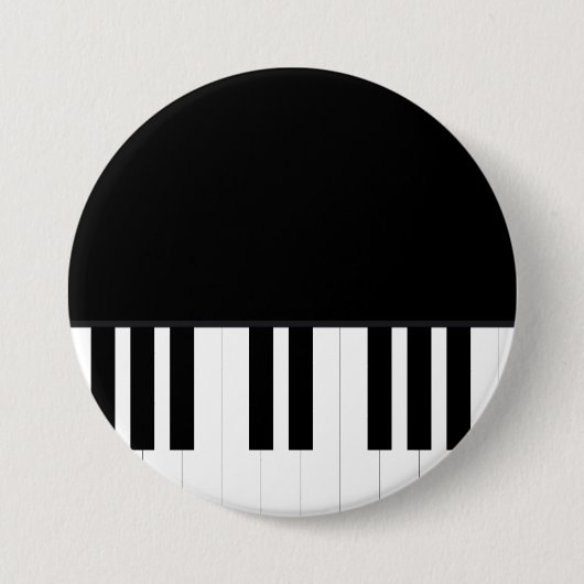 PIANO MUSIC RONDE BUTTON 7,6 CM (Voorkant)