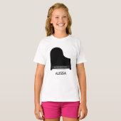 Piano Music Studio, Docent Promotie Student T-shirt (Voorkant volledig)