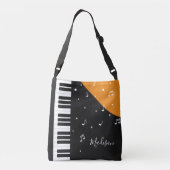 Piano Music-tassen Crossbody Tas (Achterkant)