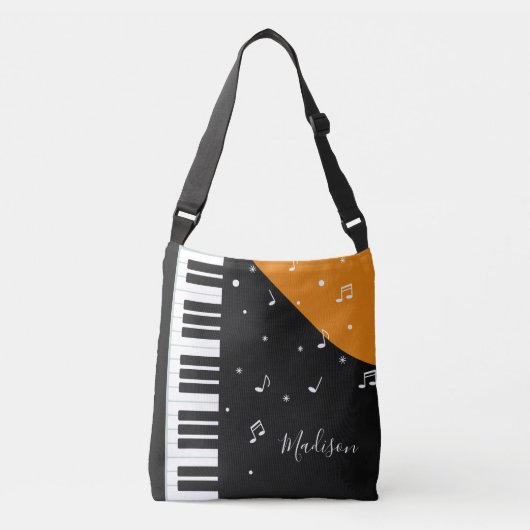 Piano Music-tassen Crossbody Tas (Voorkant)