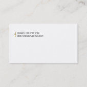 Piano Music Teacher Elegant Visitekaartje (Achterkant)