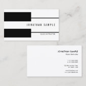 Piano Music Teacher Instructor Creative Modern Visitekaartje (Voorkant / Achterkant)