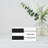 Piano Music Teacher Instructor Creative Modern Visitekaartje (Staand voorkant)