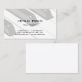 Piano Music Teacher Professional Simple Sjabloon Visitekaartje (Voorkant / Achterkant)