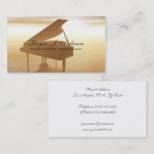 Piano Music Teacher Visitekaartje (Voorkant / Achterkant)