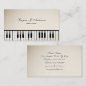 Piano Music Teacher Visitekaartje (Voorkant / Achterkant)