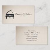 Piano Music Teacher Visitekaartje (Voorkant / Achterkant)