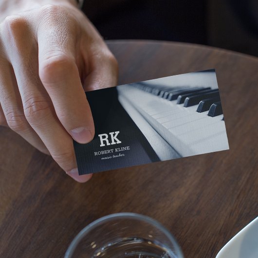 Piano Music Teacher Visitekaartje