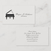 Piano Music Teacher Visitekaartje (Voorkant / Achterkant)