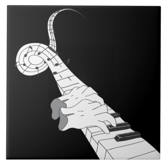 Piano Music Tegeltje (Voorkant)