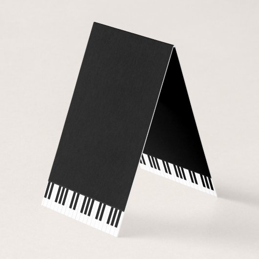 PIANO MUSIC VISITEKAARTJE (Achterkant)
