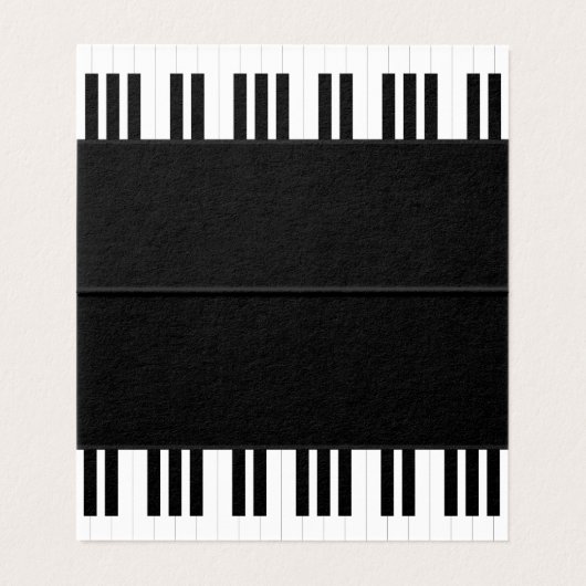 PIANO MUSIC VISITEKAARTJE (Binnenkant ongevouwen)