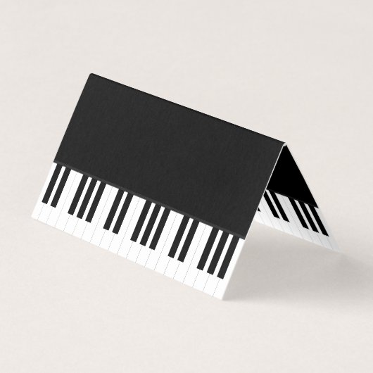 PIANO MUSIC VISITEKAARTJE (Achterkant)