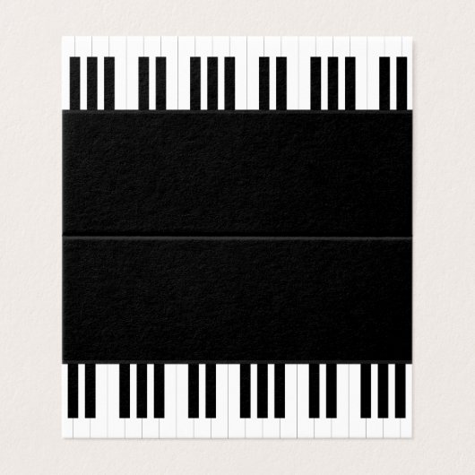 PIANO MUSIC VISITEKAARTJE (Buitenkant ongevouwen)