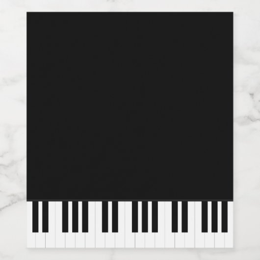 PIANO MUSIC WIJN ETIKET (Enkel label)