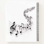 Piano Musical Diary Notitieboek (Achterkant)