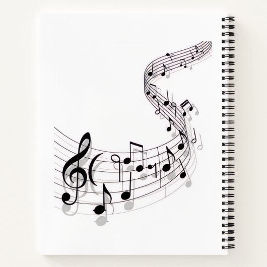 Piano Musical Diary Notitieboek (Achterkant)