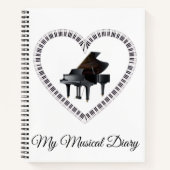 Piano Musical Diary Notitieboek (Voorkant)