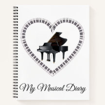 Piano Musical Diary Notitieboek