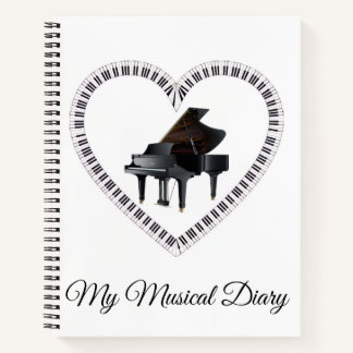 Piano Musical Diary Notitieboek