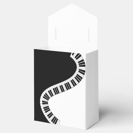Piano Musical Favor Box (All Over Print) Bedankdoosjes (Geopend)
