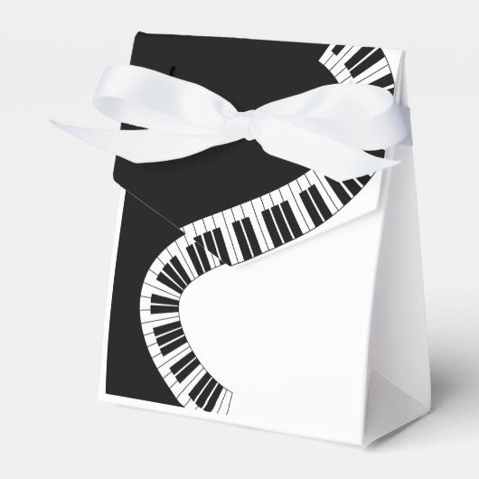 Piano Musical Favor Box Bedankdoosjes (Voorkant Zijde)